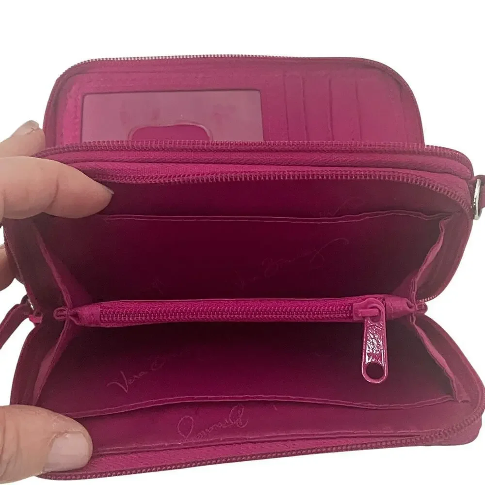 Vera Bradley Magenta Pink Quilted Wallet - Picture 2 of 15